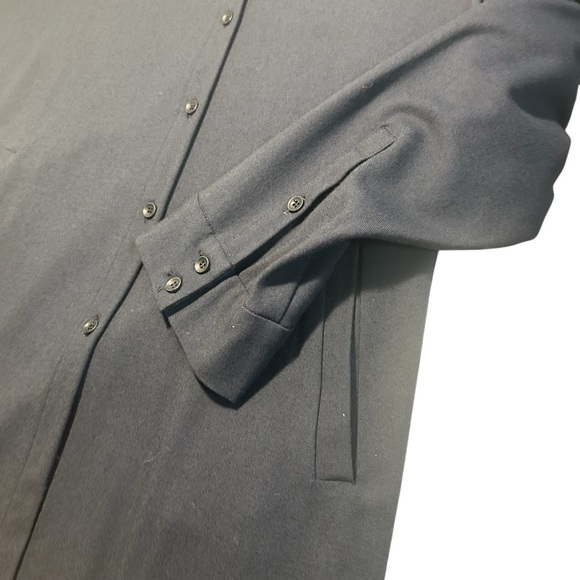 OSKA Black Viscose Button Down Shirt Dress Sz 0 - Picture 7 of 13